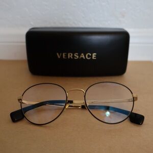 Versace Gold and Black Eyewear